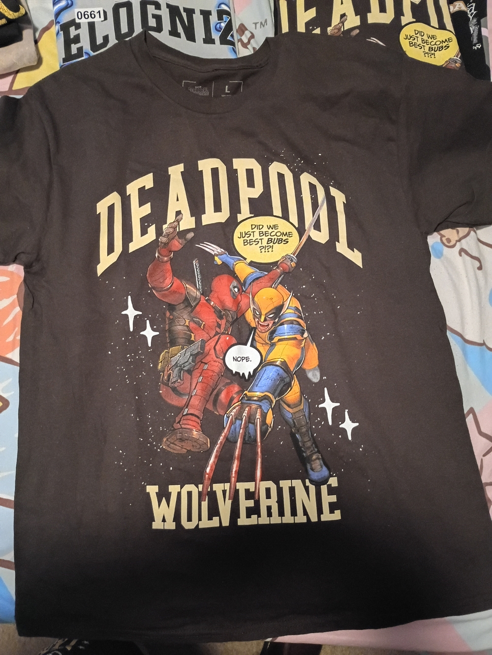 Civilregime LA Deadpool & Wolverine Graphic Tee - Brown Large